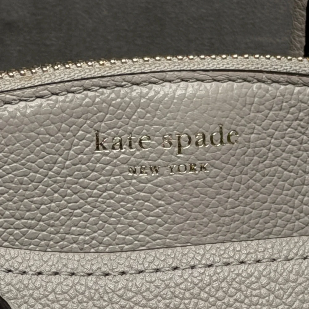 Kate Spade Margaux Medium Satchel True Taupe Women's Pebbled Leather Bag Purse